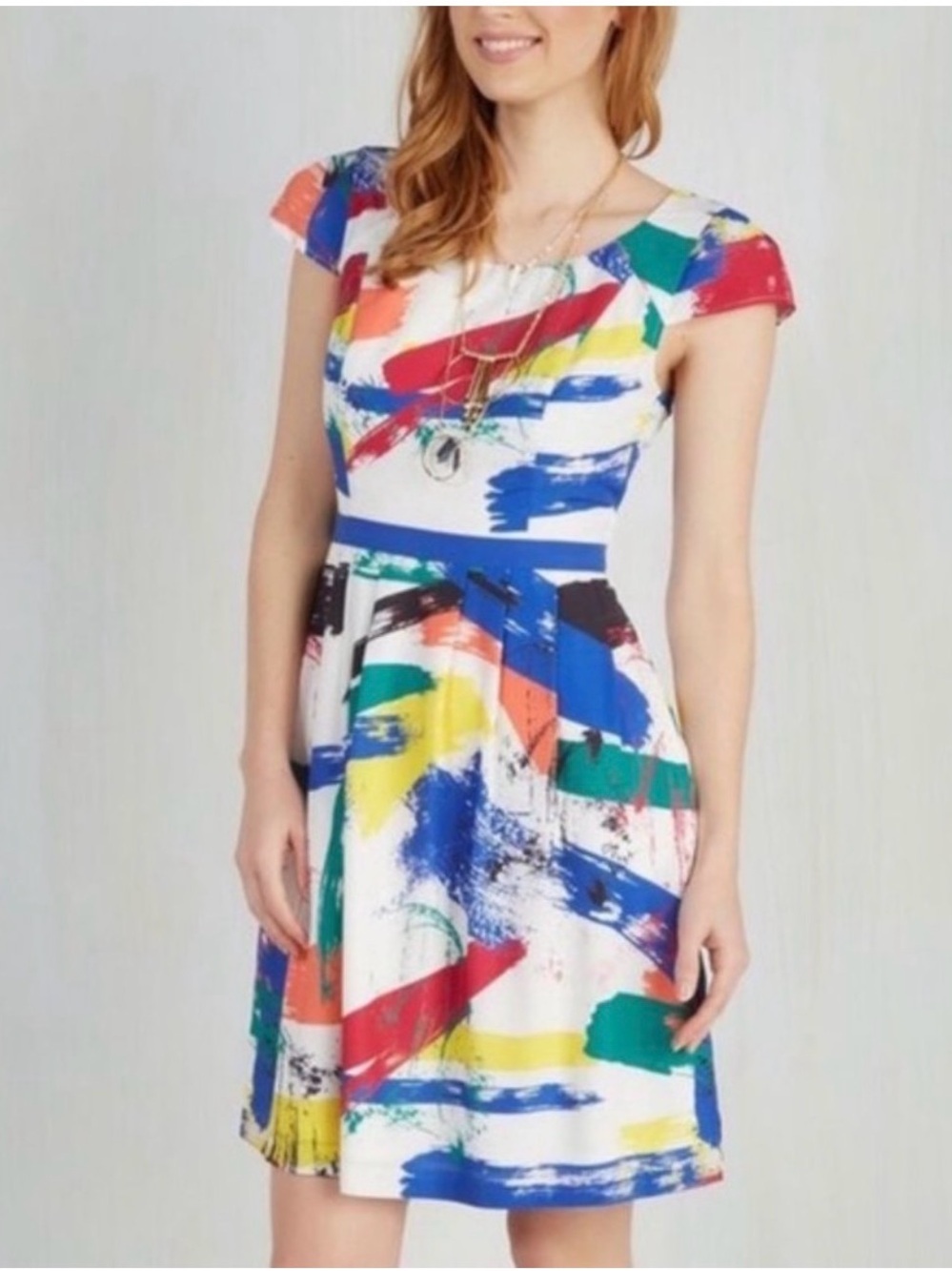 ModCloth “Made For Each Other” Brushstroke Dress